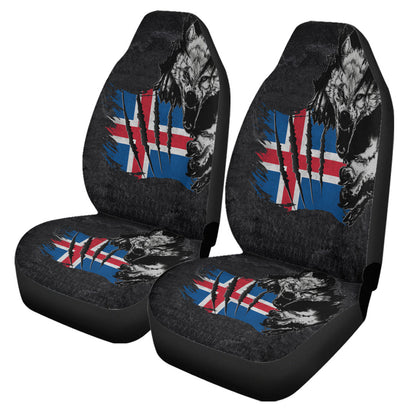 Car Seat Covers Iceland Wolf Viking Car Seat Covers