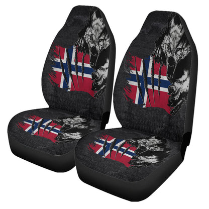 Car Seat Covers Norway Wolf Viking Car Seat Covers