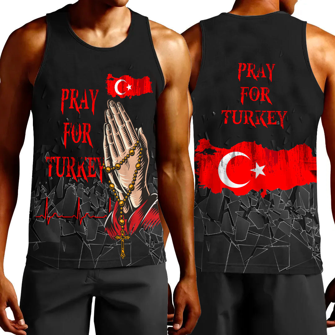 Clothing Pray For Turkey Tank Top