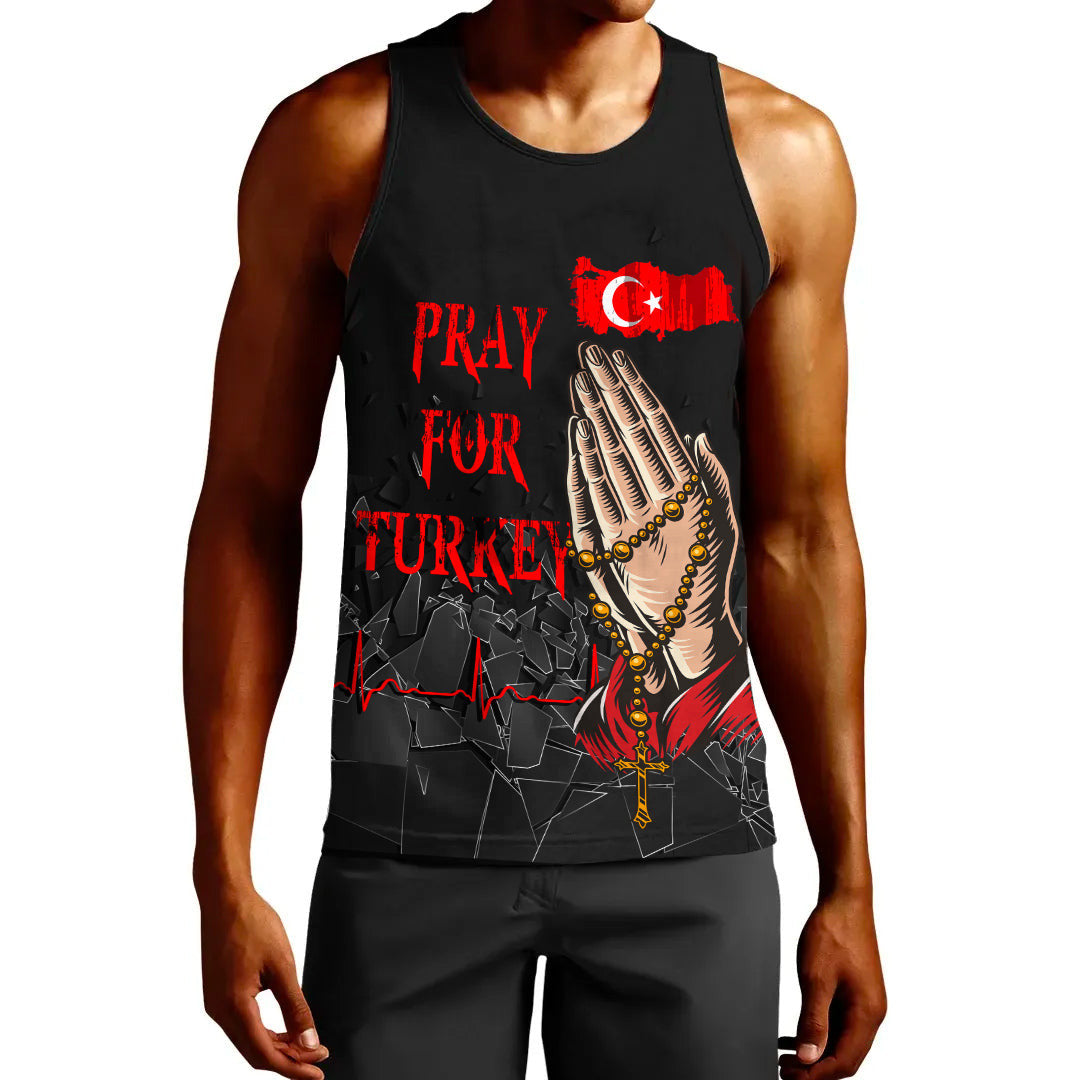Clothing Pray For Turkey Tank Top