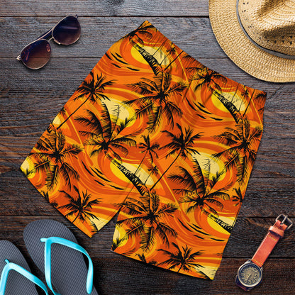 Short Palm Trees With With Yellow Highlights Men Short