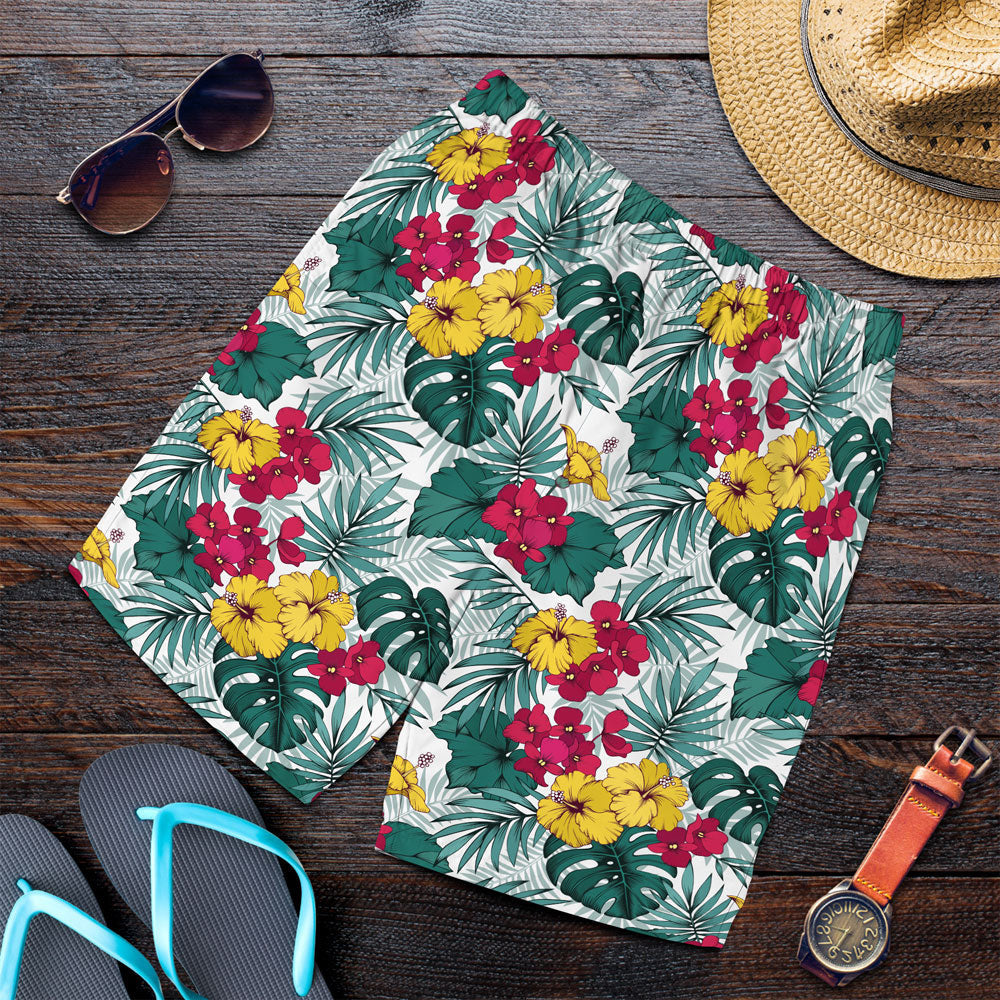 Short Hibiscus Artwork For Fabrics Men Short