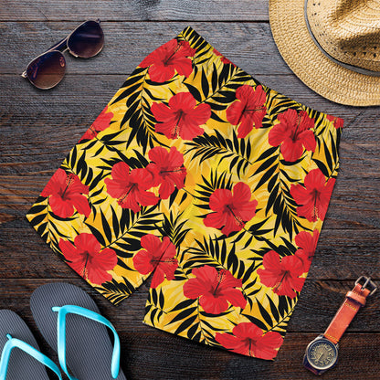 Short Tropical Flowers And Palm Leaves Men Short