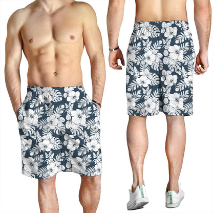 Short Hibiscus And Orchids Tropical Pattern Men Short