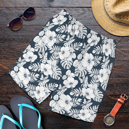 Short Hibiscus And Orchids Tropical Pattern Men Short