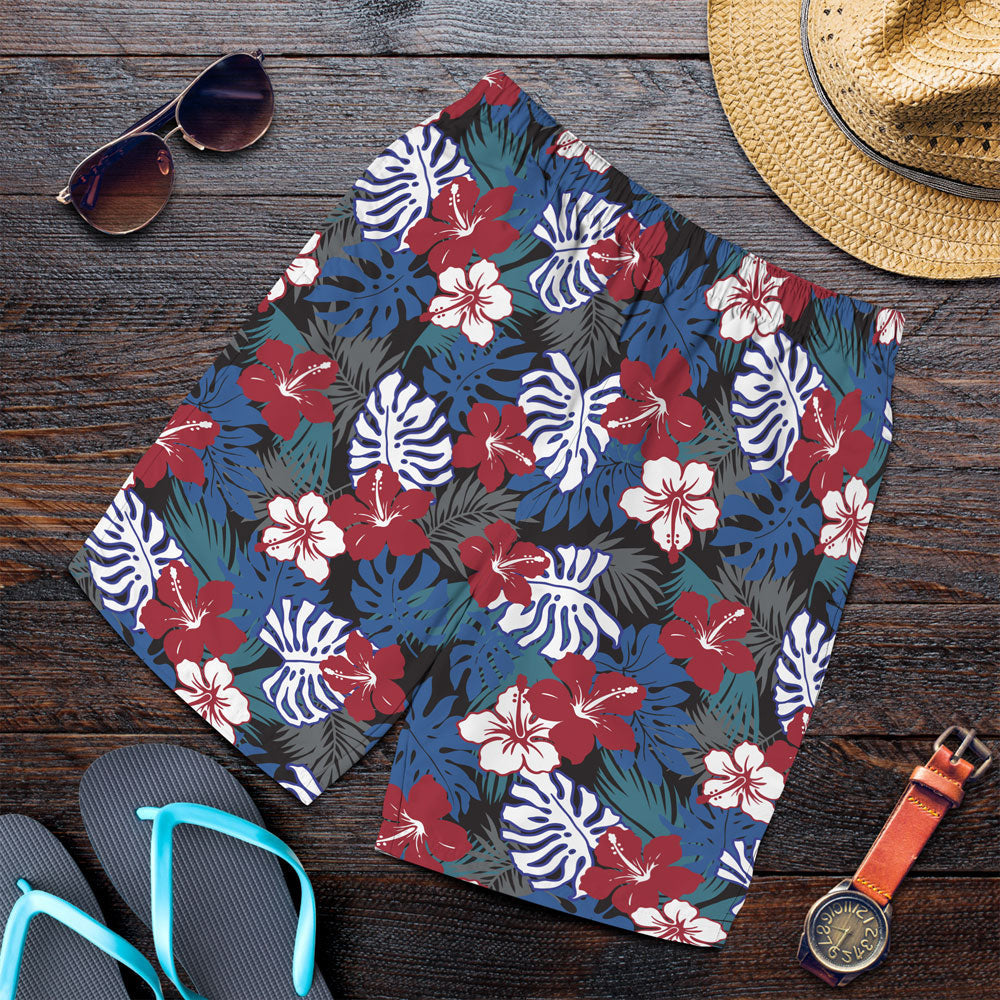 Short Pattern Of Hibiscus Men Short