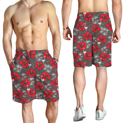 Short Tropical Seamless Retro Pattern Men Short