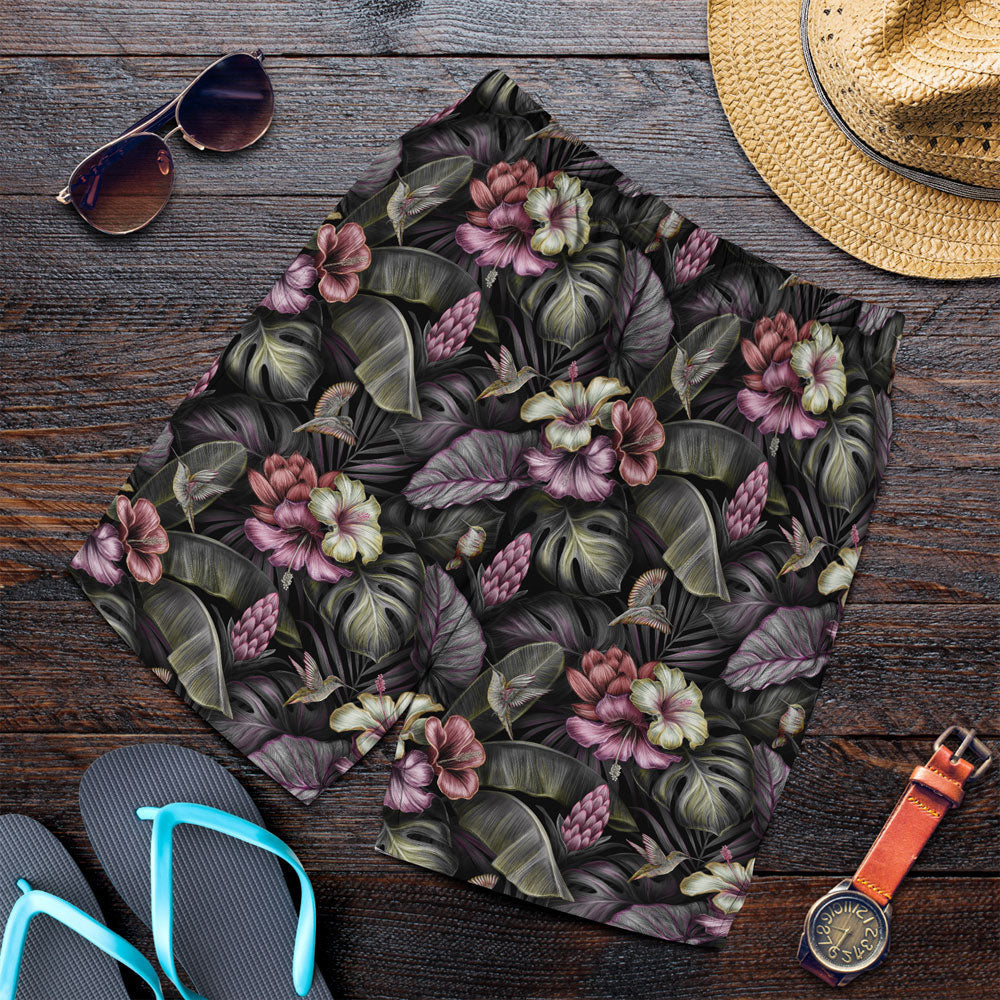 Short Tropical Seamless Pattern With Birds Men Short