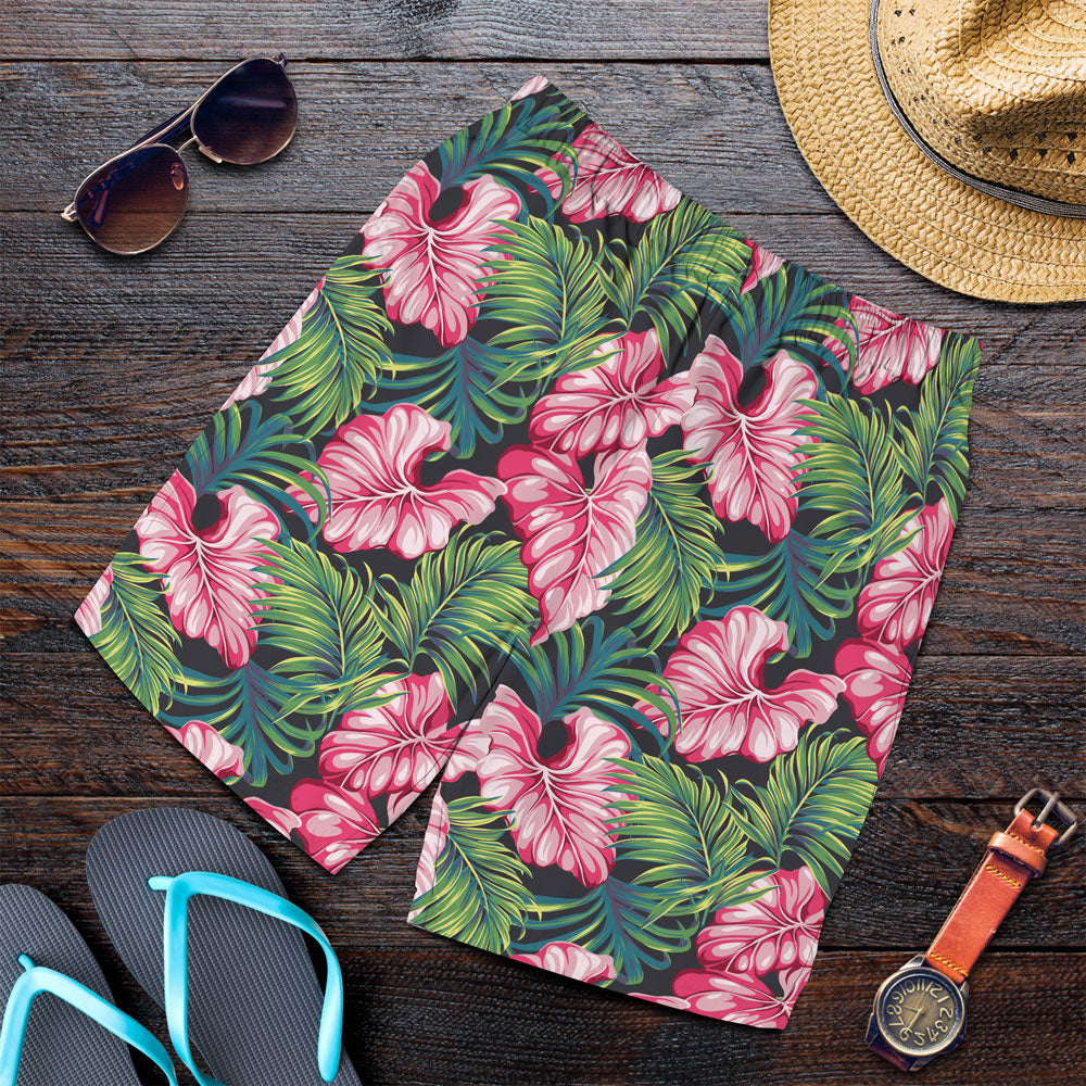 Short Tropical Leaves Vector Seamless Pattern Men Short