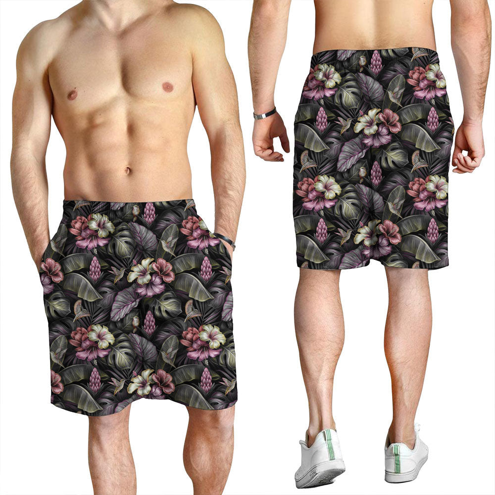 Short Tropical Seamless Pattern With Birds Men Short