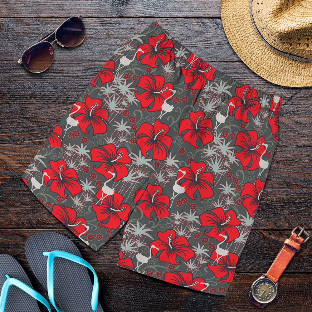Short Tropical Seamless Retro Pattern Men Short