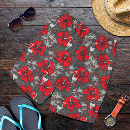 Short Tropical Seamless Retro Pattern Men Short