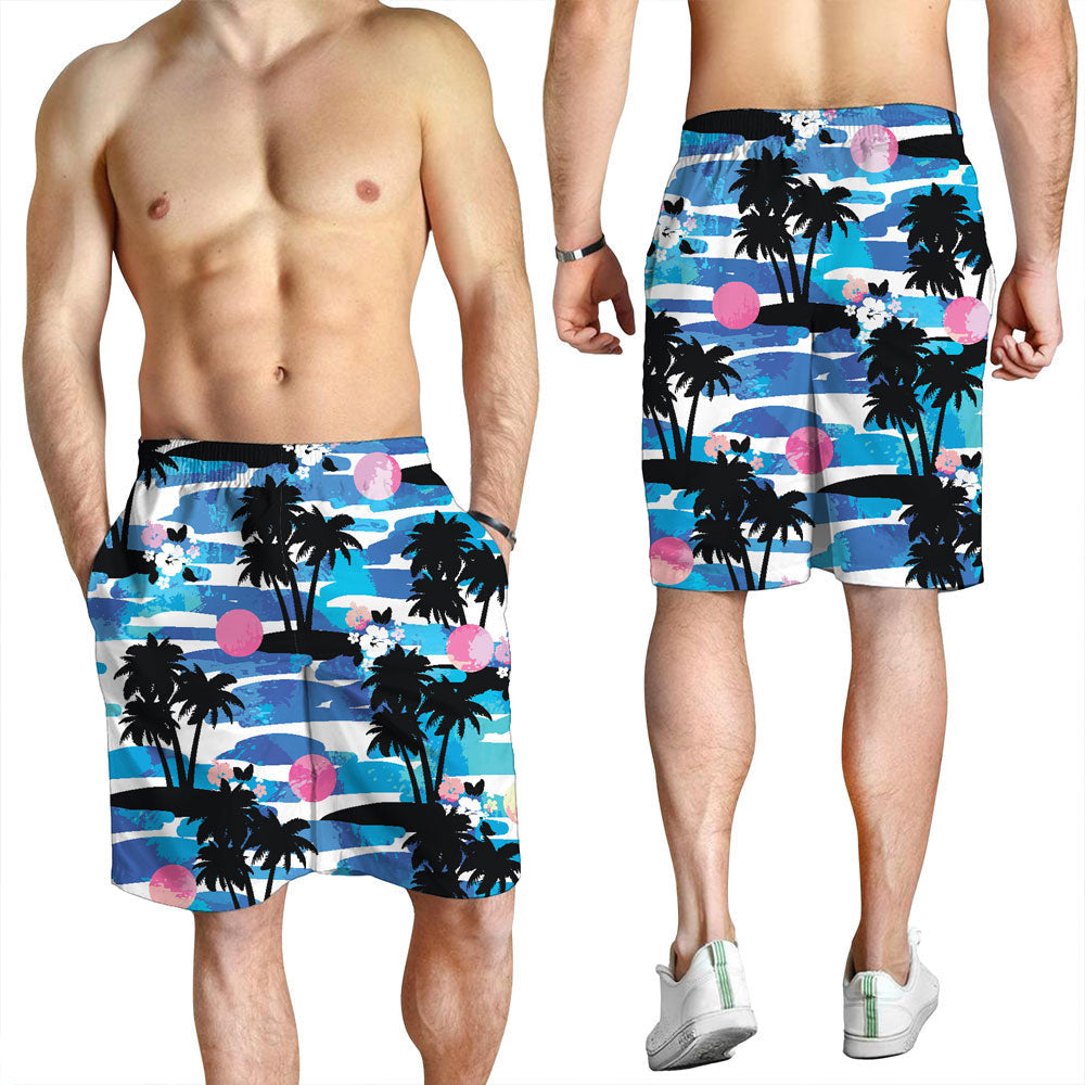 Short Hawaiian Aloha With Ocean Men Short