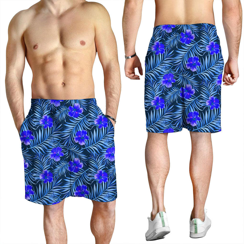 Short Tropical Palm Leaves with Turtle Men Short