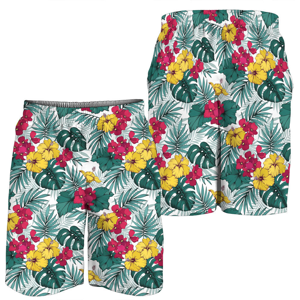 Short Hibiscus Artwork For Fabrics Men Short