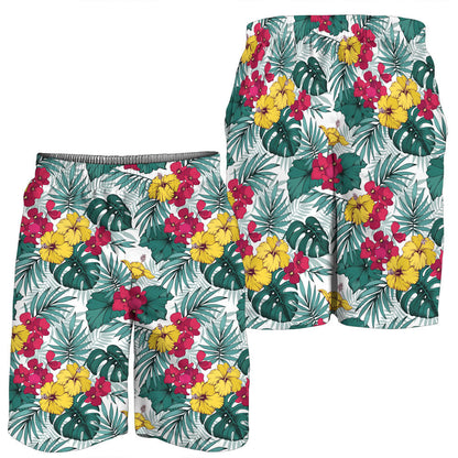 Short Hibiscus Artwork For Fabrics Men Short