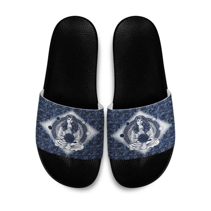 Slide Sandals Wicca Sorceress Celtic Tattoo Slide Sandals
