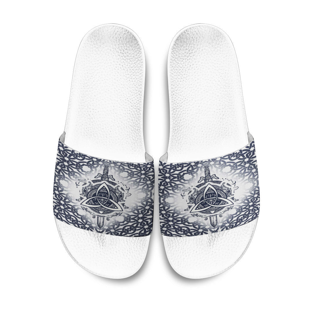 Slide Sandals Sword Celtic Tattoo Slide Sandals