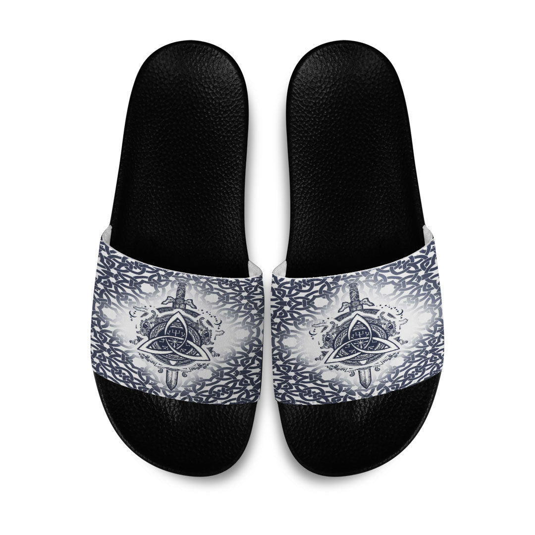 Slide Sandals Sword Celtic Tattoo Slide Sandals