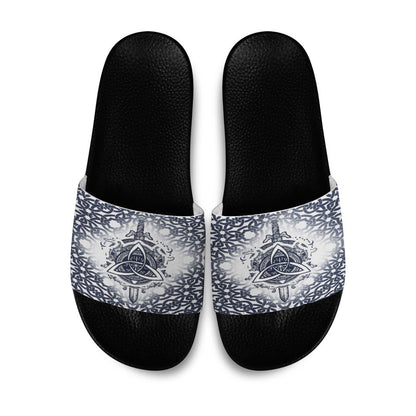 Slide Sandals Sword Celtic Tattoo Slide Sandals