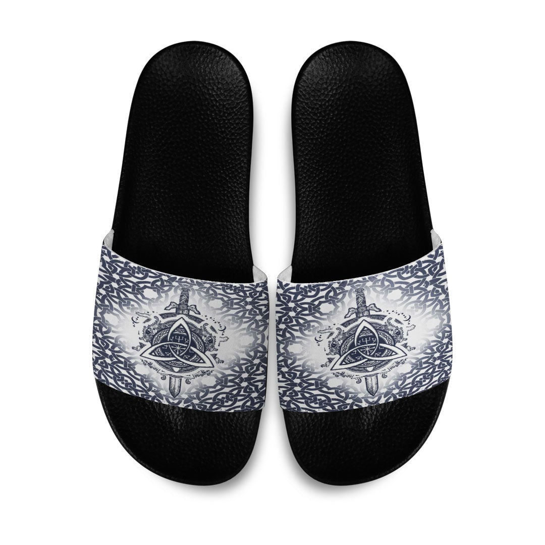 Slide Sandals Sword Celtic Tattoo Slide Sandals