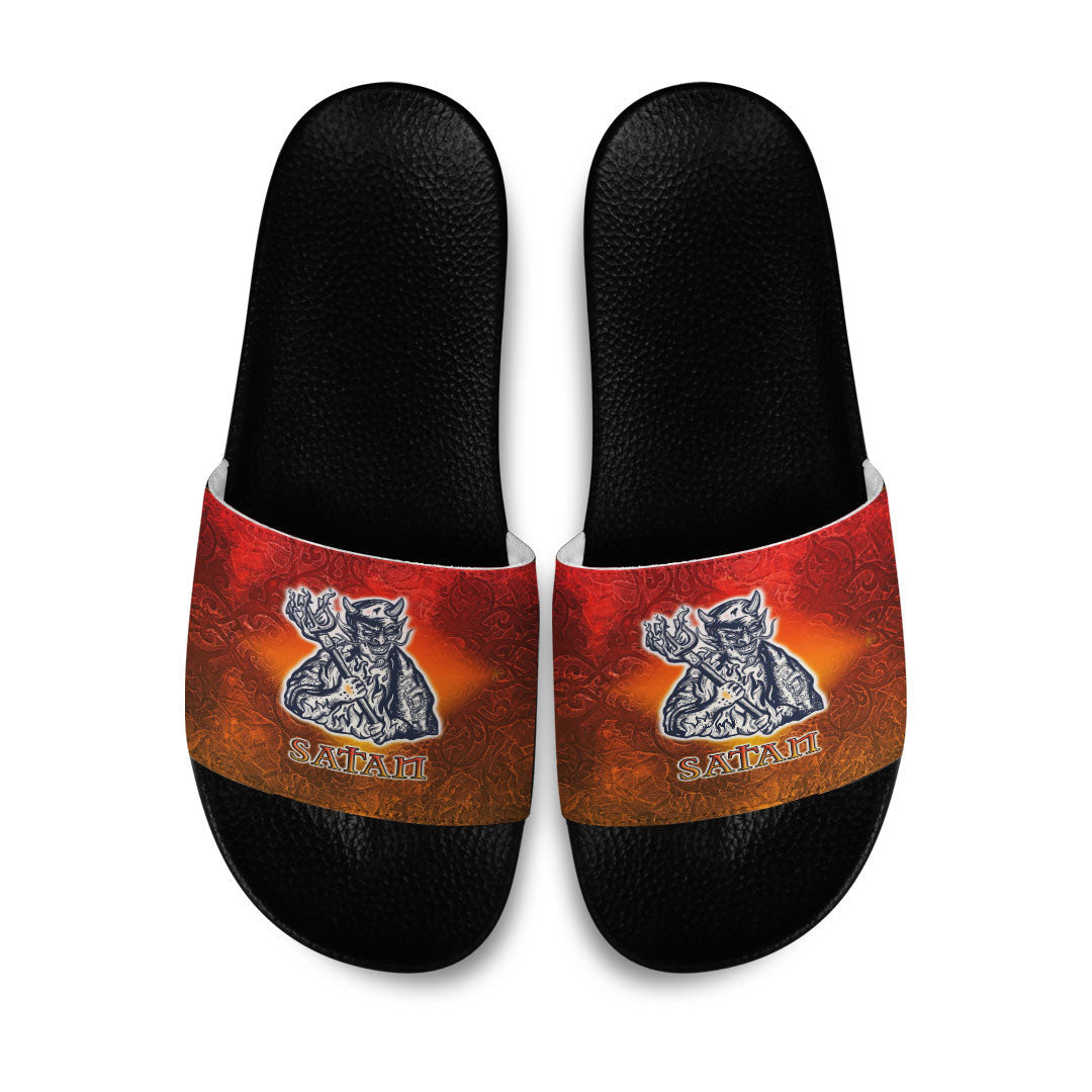 Slide Sandals Santa Celtic Tattoo Slide Sandals