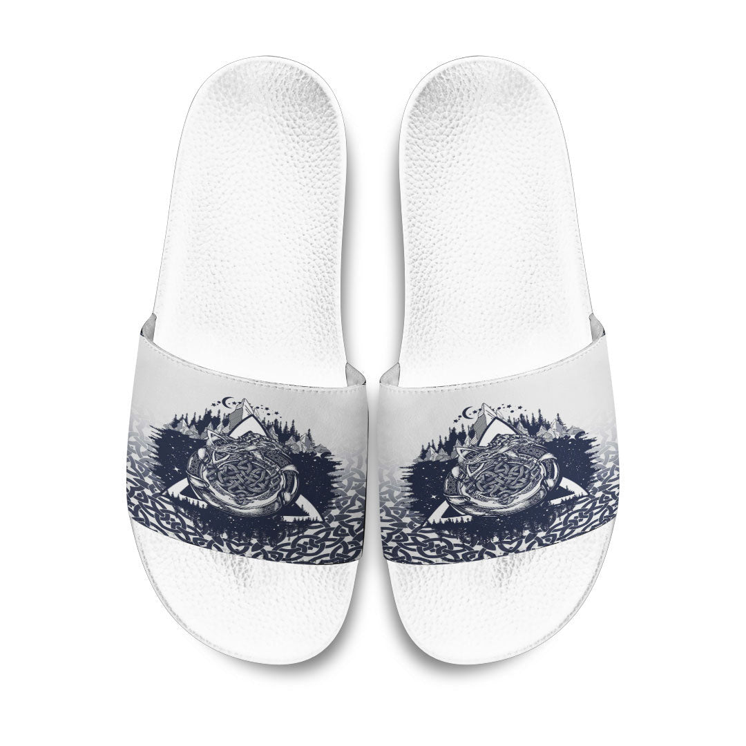 Slide Sandals Ouroboros Celtic Style Slide Sandals