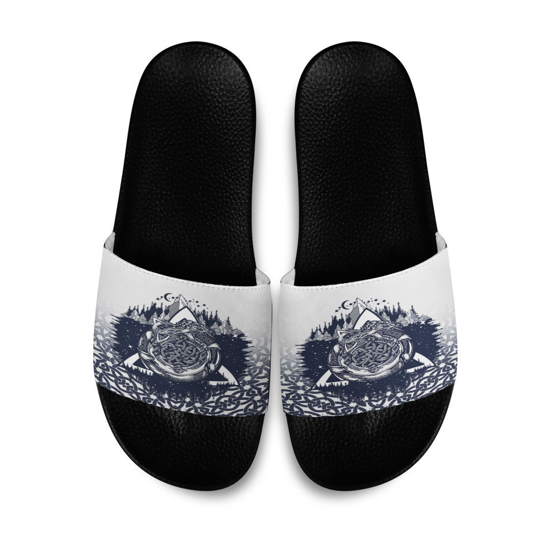 Slide Sandals Ouroboros Celtic Style Slide Sandals