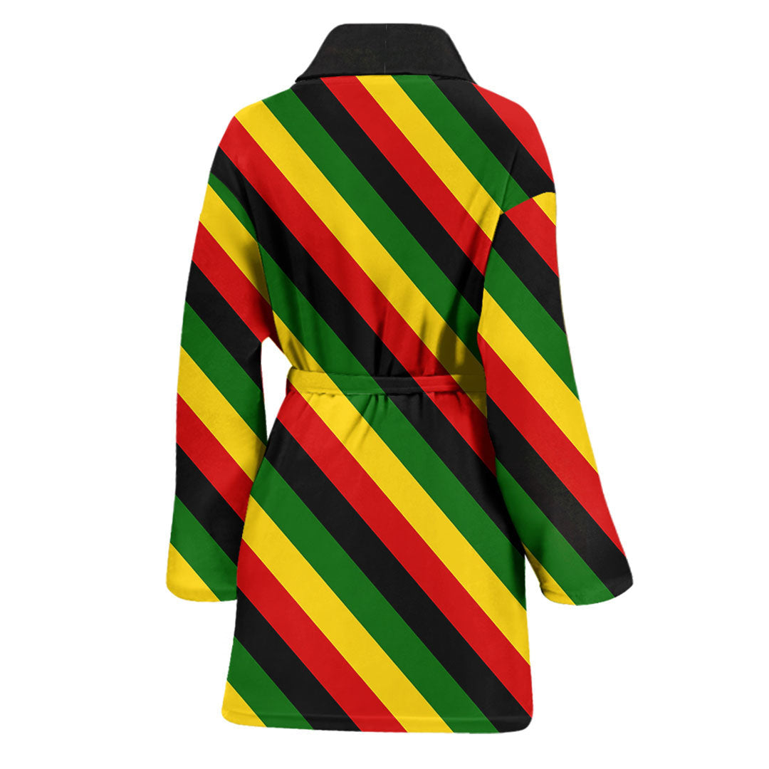 Clothing Zimbabwe Pattern Flag Bath Robe