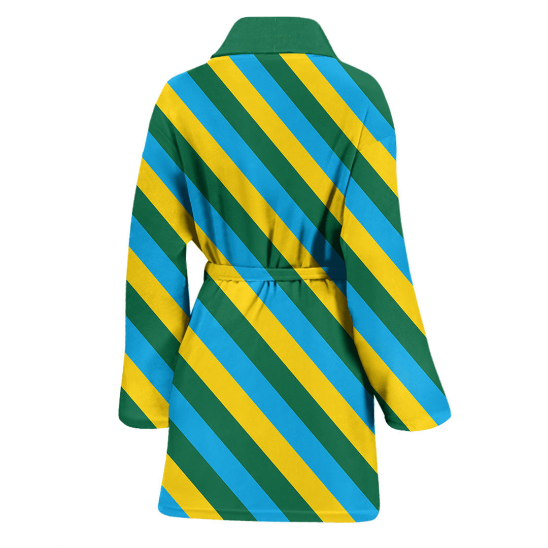 Clothing Rwanda Pattern Flag Bath Robe