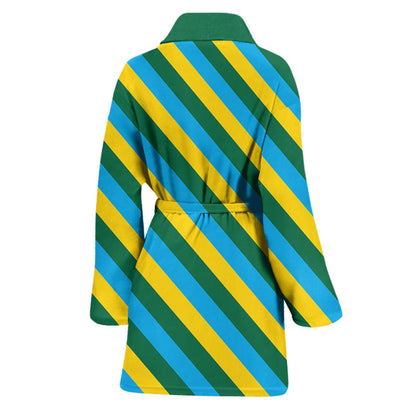 Clothing Rwanda Pattern Flag Bath Robe
