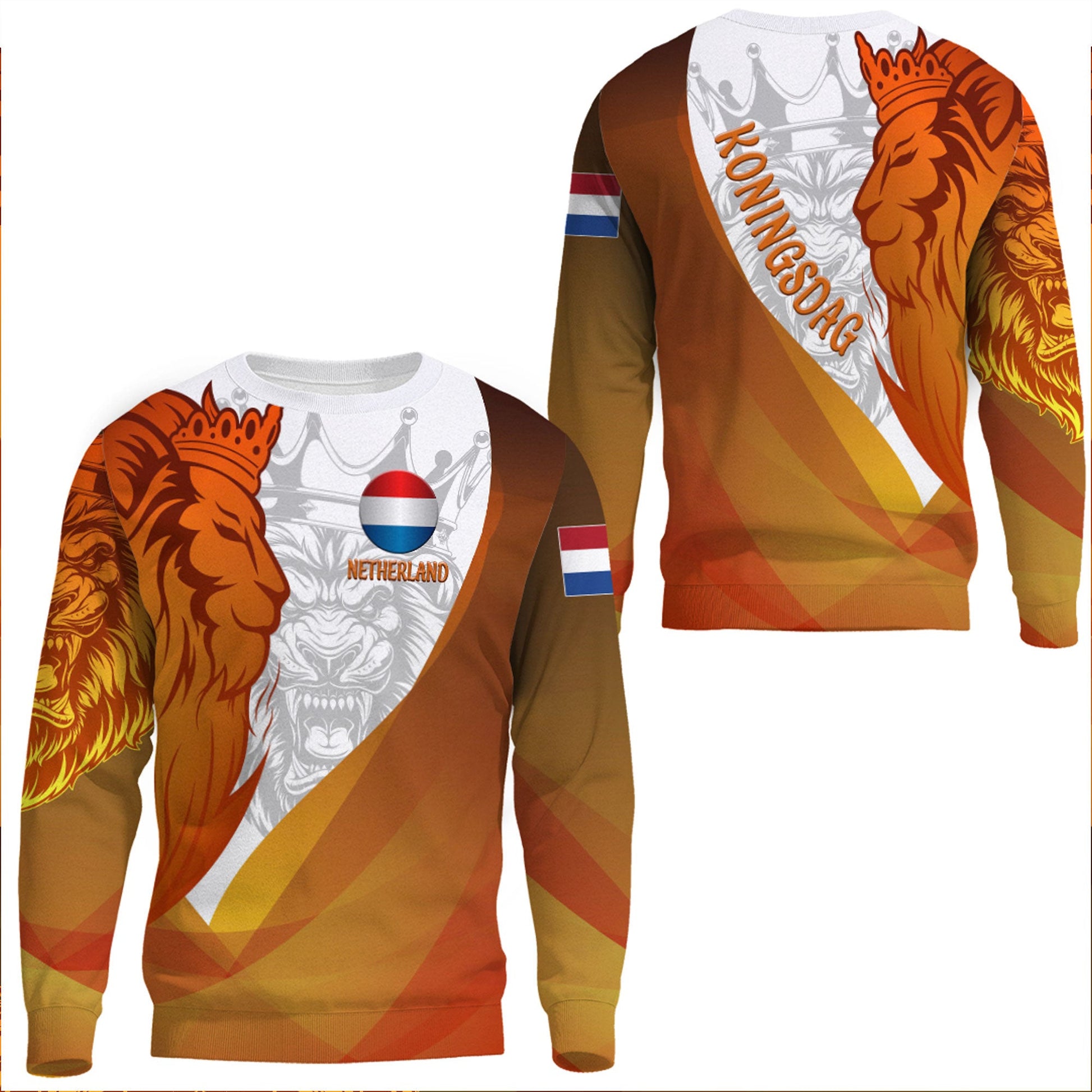 Clothing Lion Crown Koningsdag Sweatshirts
