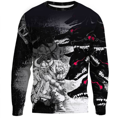 Clothing Berserker and Wolf Red Eyes Sweatshirts