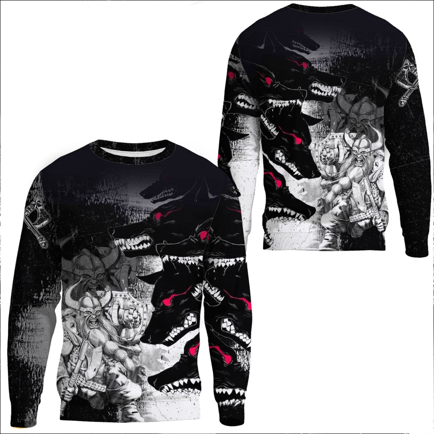 Clothing Berserker and Wolf Red Eyes Sweatshirts