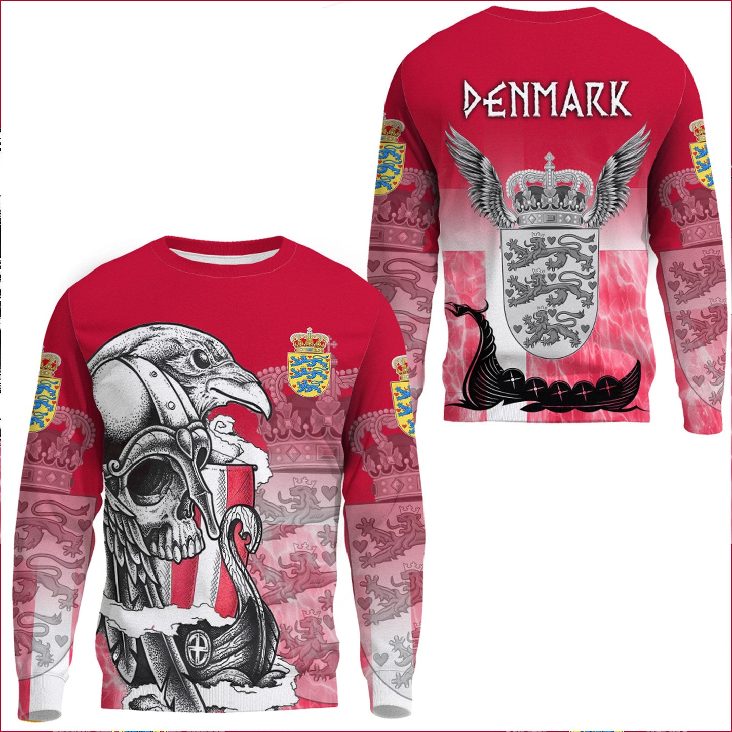 Clothing Denmark Raven Drakkar and Skull Sweatshirts