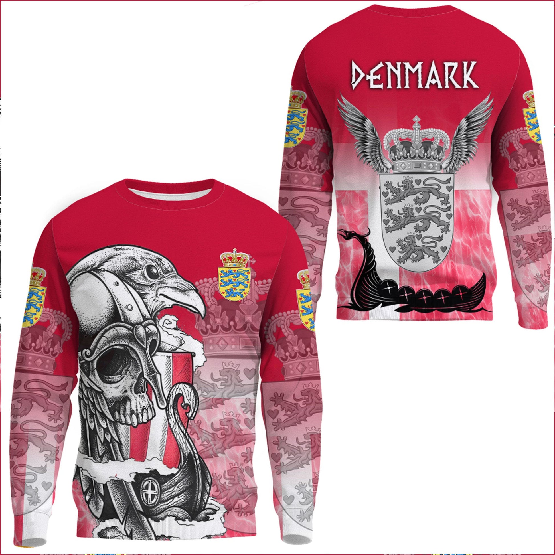 Clothing Denmark Raven Drakkar and Skull Sweatshirts