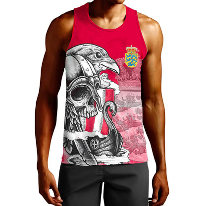 Clothing Denmark Raven Drakkar and Skull Tank Top