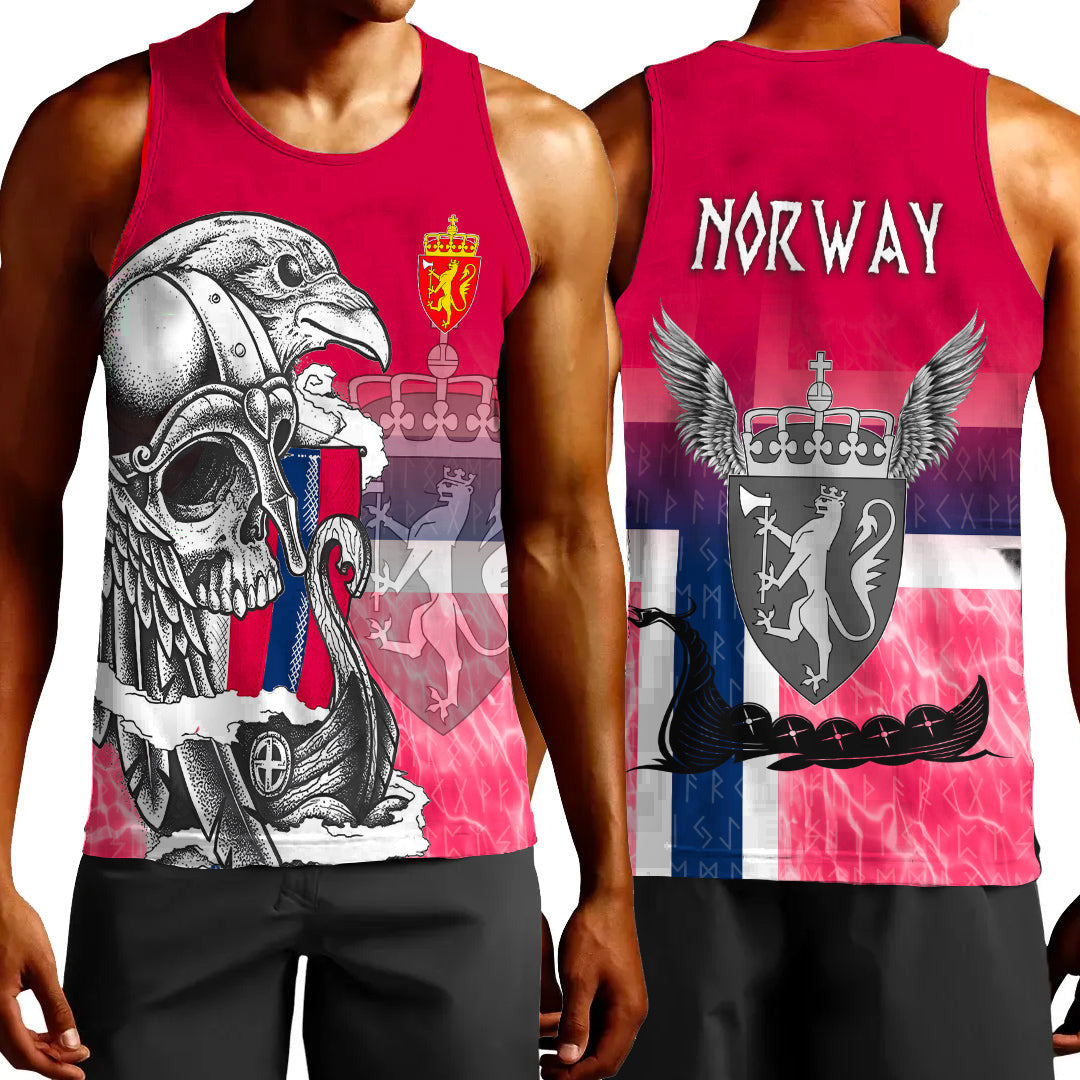 Clothing Norway Raven Drakkar and Skull Tank Top