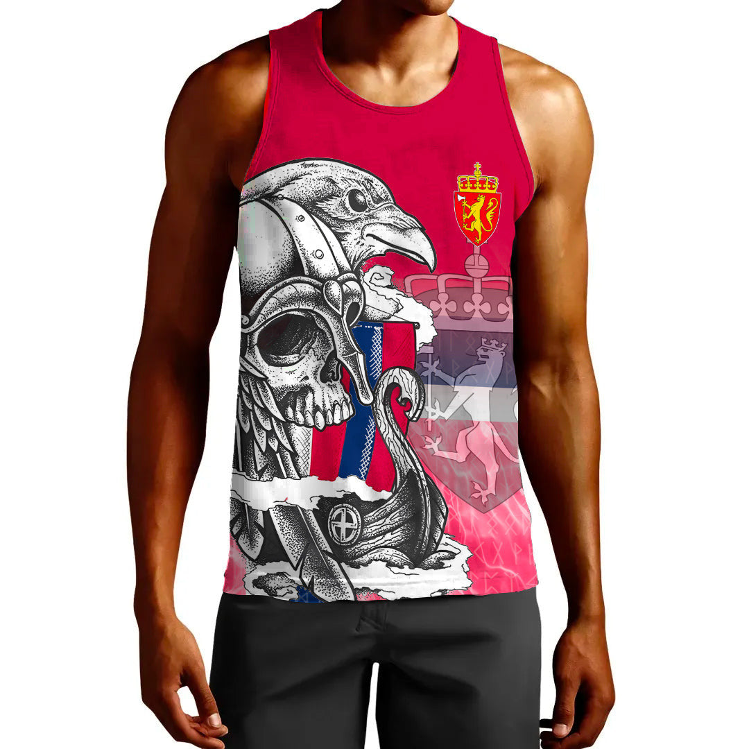 Clothing Norway Raven Drakkar and Skull Tank Top