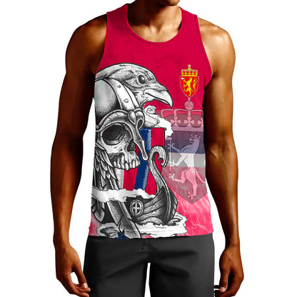 Clothing Norway Raven Drakkar and Skull Tank Top