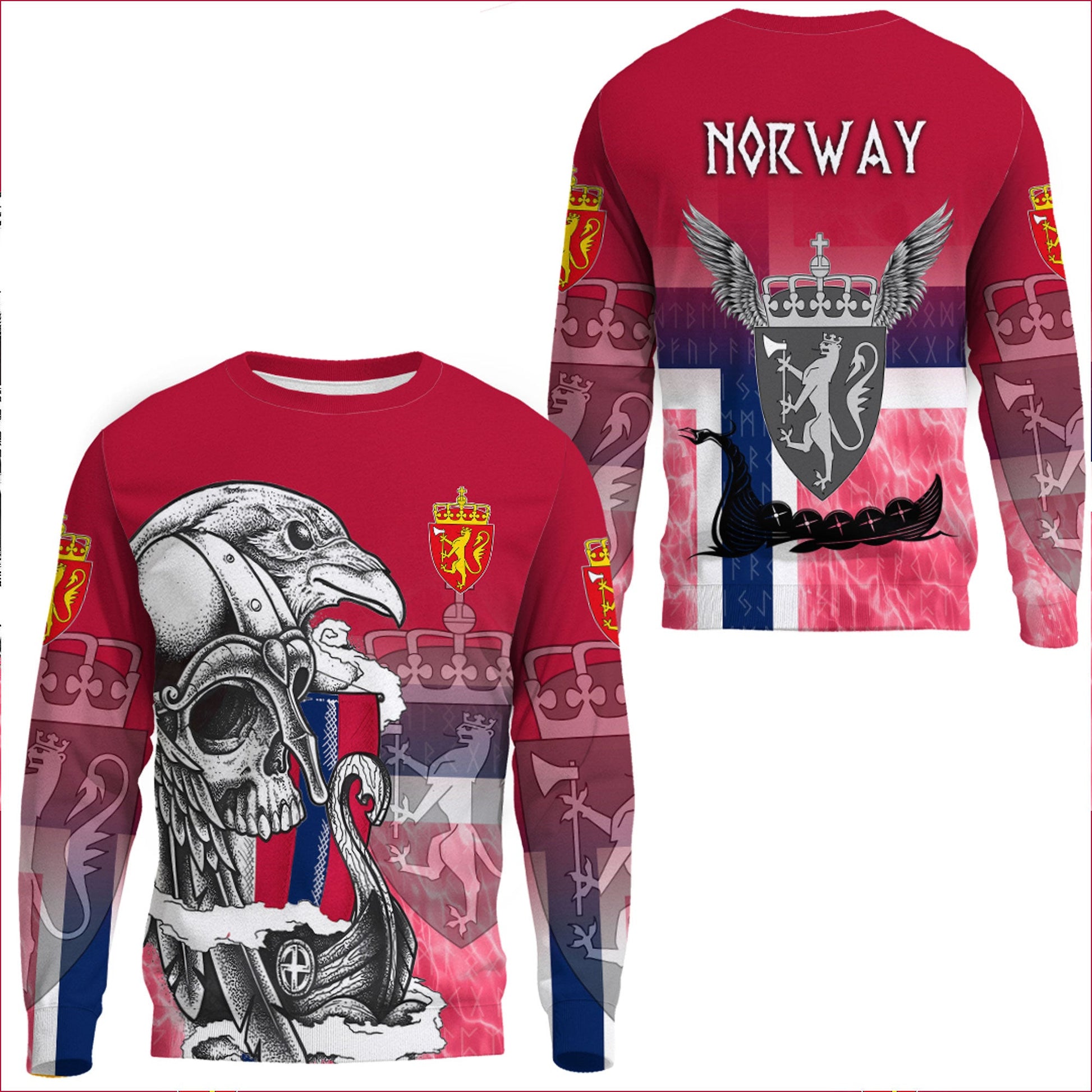 Clothing Norway Raven Drakkar and Skull Sweatshirts