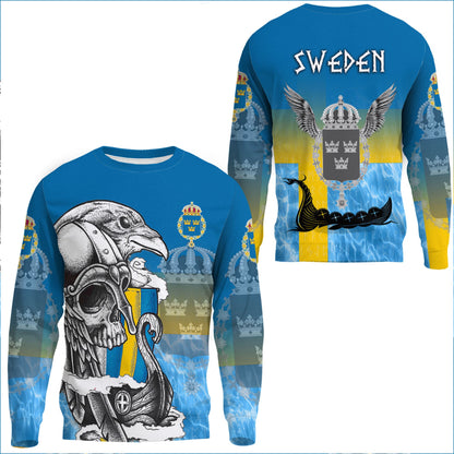 Clothing Sweden Raven Drakkar and Skull Sweatshirts