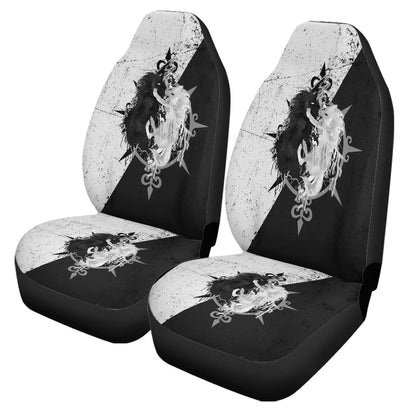 Car Seat Covers Skoll And Hati Fighter Black And White Car Seat Covers
