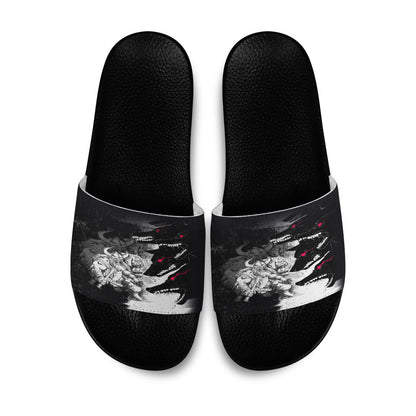 Slide Sandals Berserker and Wolf Red Eyes Slide Sandals