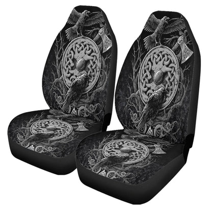 Car Seat Covers Celtic Raven Axe Viking Car Seat Covers