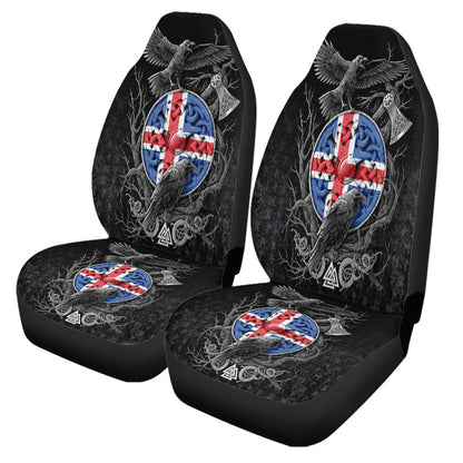 Car Seat Covers Iceland Raven Odin Viking Country Car Seat Covers
