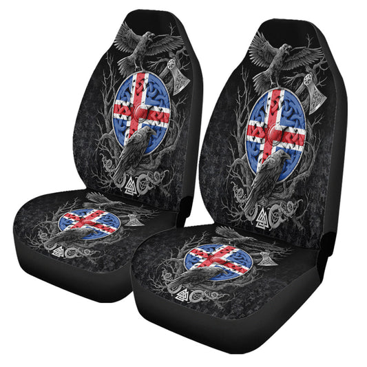 Car Seat Covers Iceland Raven Odin Viking Country Car Seat Covers