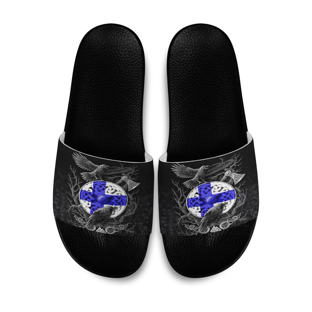 Slide Sandals Finland Raven Odin Viking Country Slide Sandals