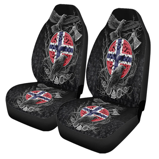 Car Seat Covers Norway Raven Odin Viking Country Car Seat Covers
