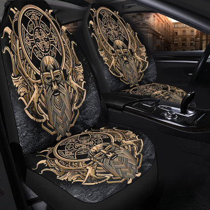 Car Seat Covers Celtic Odin Axe Viking Car Seat Covers